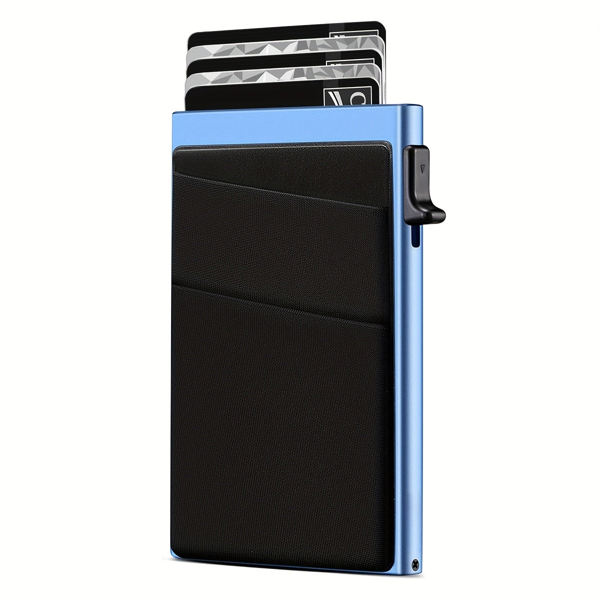 Aluminum Alloy Card Holder Automatical Pop Up Business Card Holder RFID Blocking Anti-degaussing Card Holder Christmas Gift