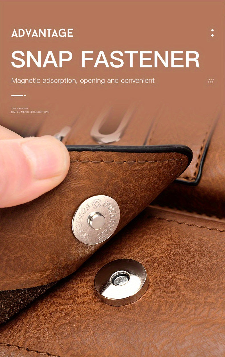 Luxury Men's Crossbody Bag Compatible for / - Adjustable Business & Casual Shoulder Pack, Office Bag, Gift for, Husband, Boyfriend