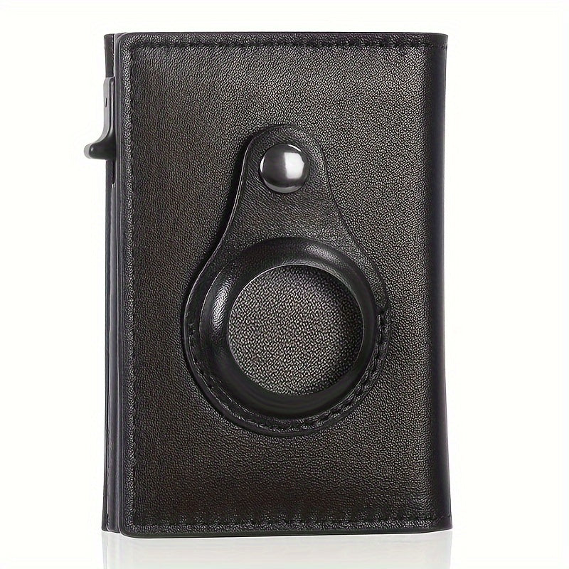 Auto Side Push Card Holder Wallet For Men Slim RFID Blocking Money Clip Wallets Minimalist Wallet With Money Pocket