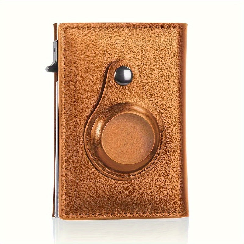 Auto Side Push Card Holder Wallet For Men Slim RFID Blocking Money Clip Wallets Minimalist Wallet With Money Pocket