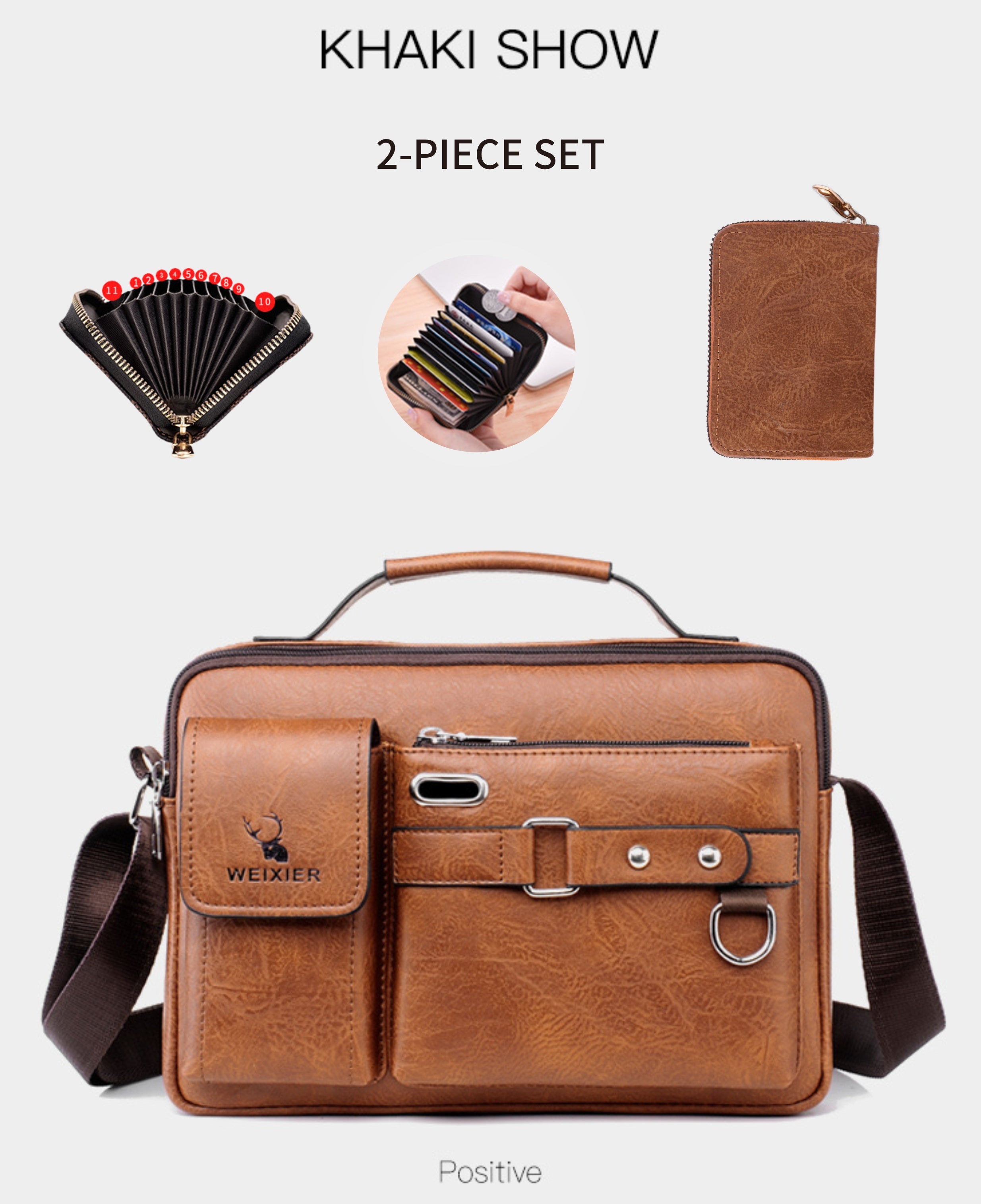 Luxury Men's Crossbody Bag Compatible for / - Adjustable Business & Casual Shoulder Pack, Office Bag, Gift for, Husband, Boyfriend