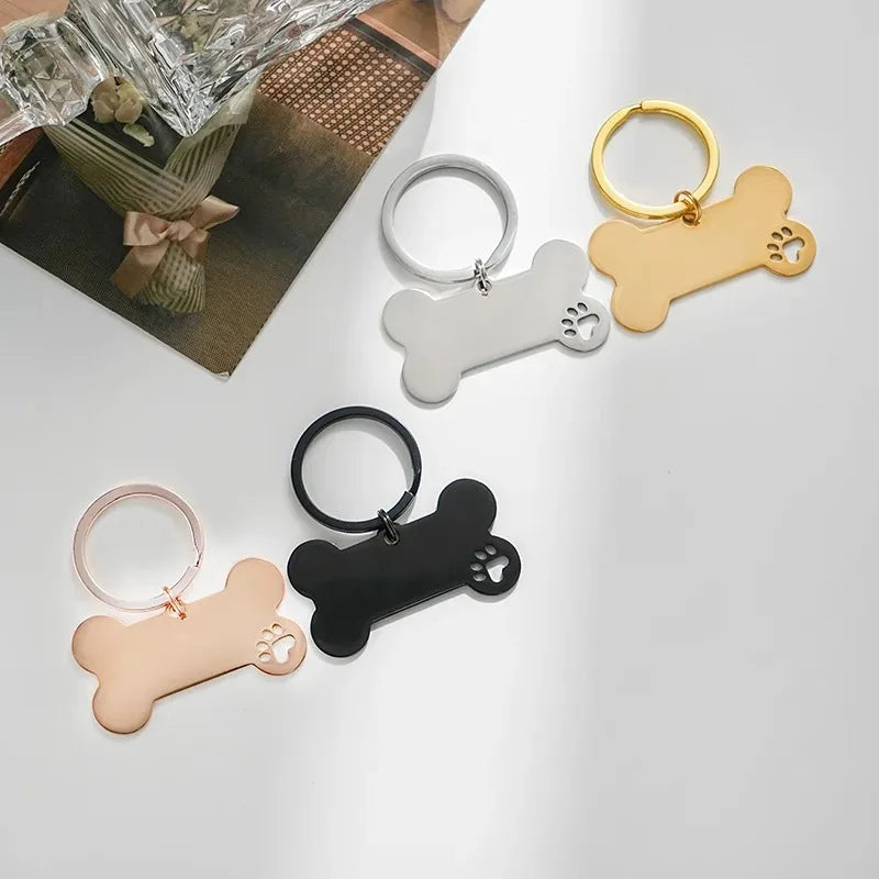 Personalized Engraved Dog & Cat ID Tag Bone Shape