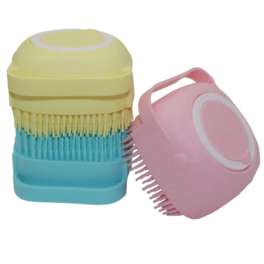 Reusable Silicone Pet Scrubber for Bath & Massage