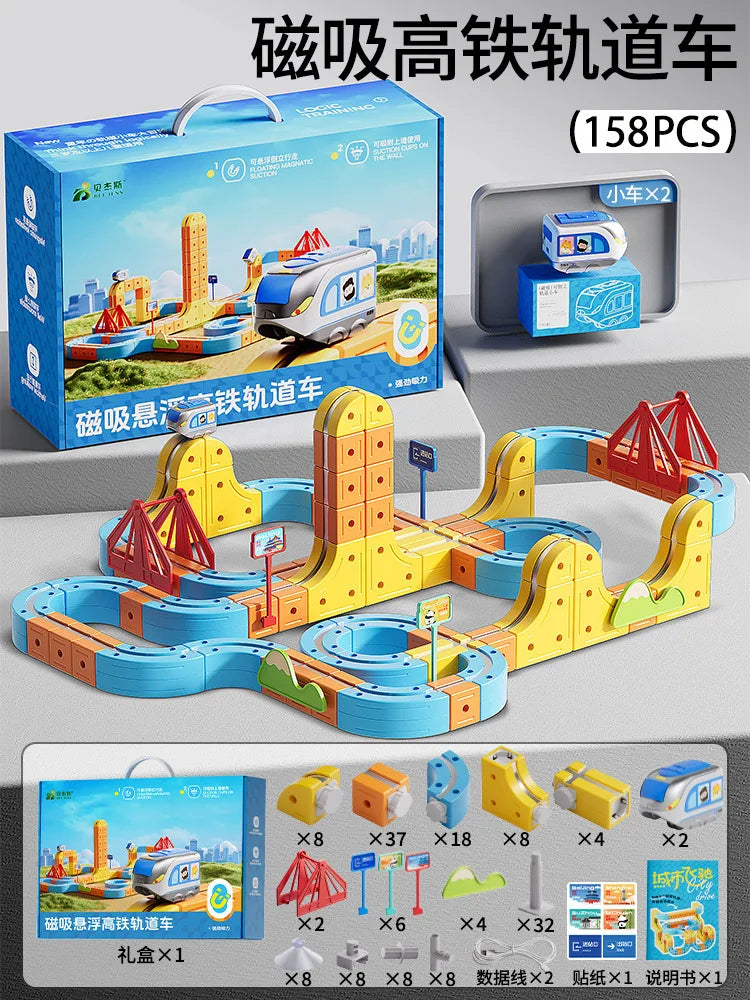 Magnetic STEM Train Set for Kids