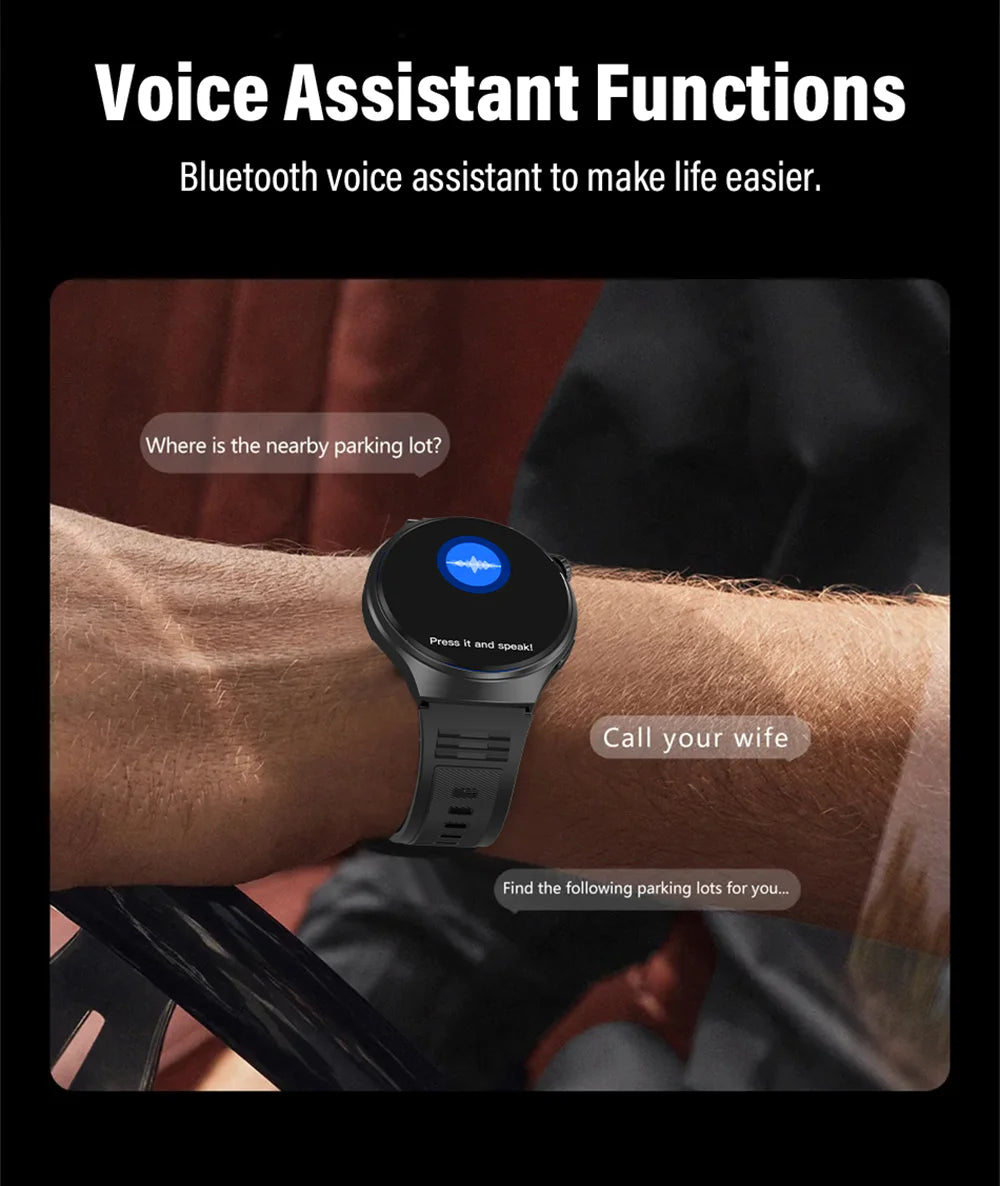Men’s Smart Watch HD Display – Fitness, Health &amp; Bluetooth Call