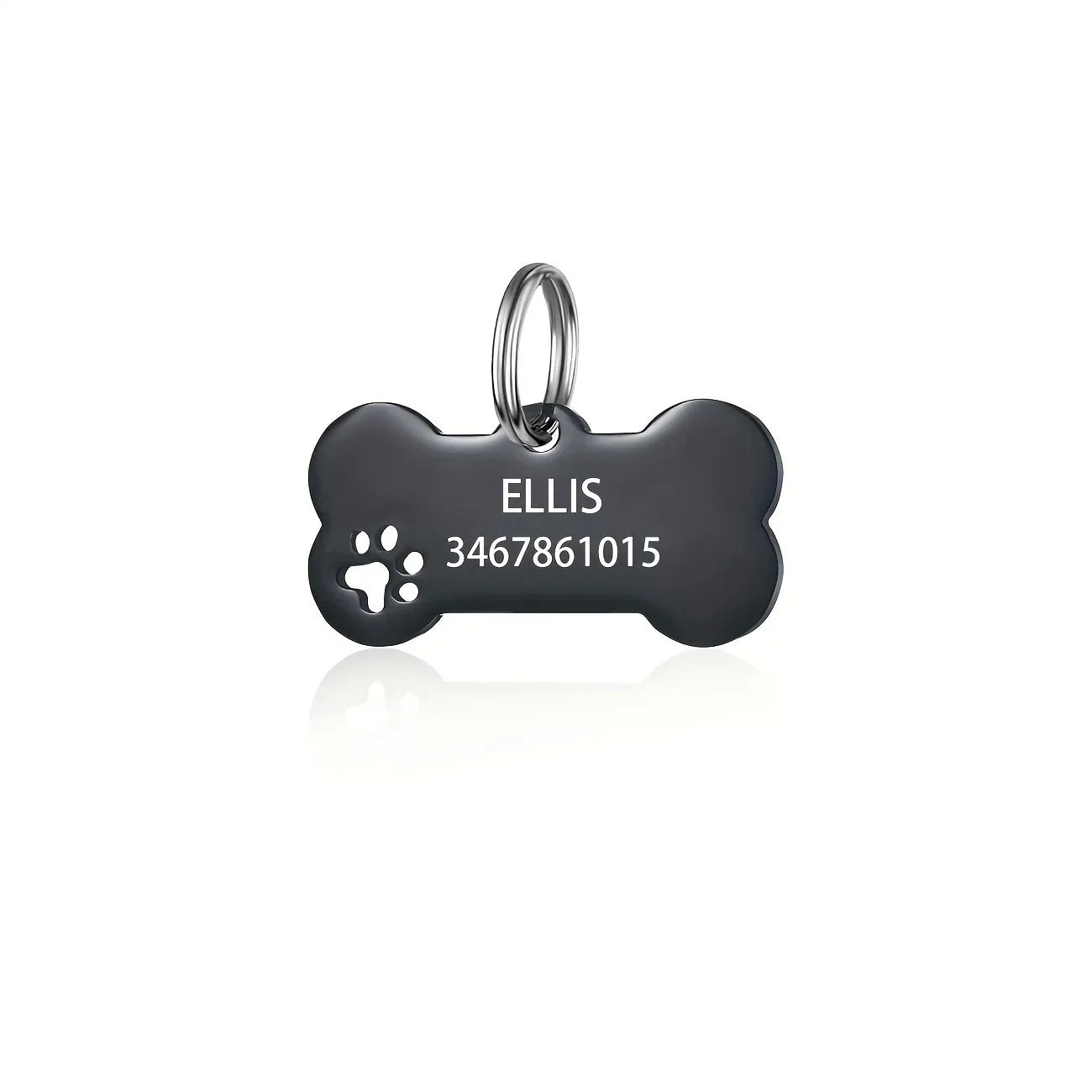 Personalized Engraved Dog & Cat ID Tag Bone Shape