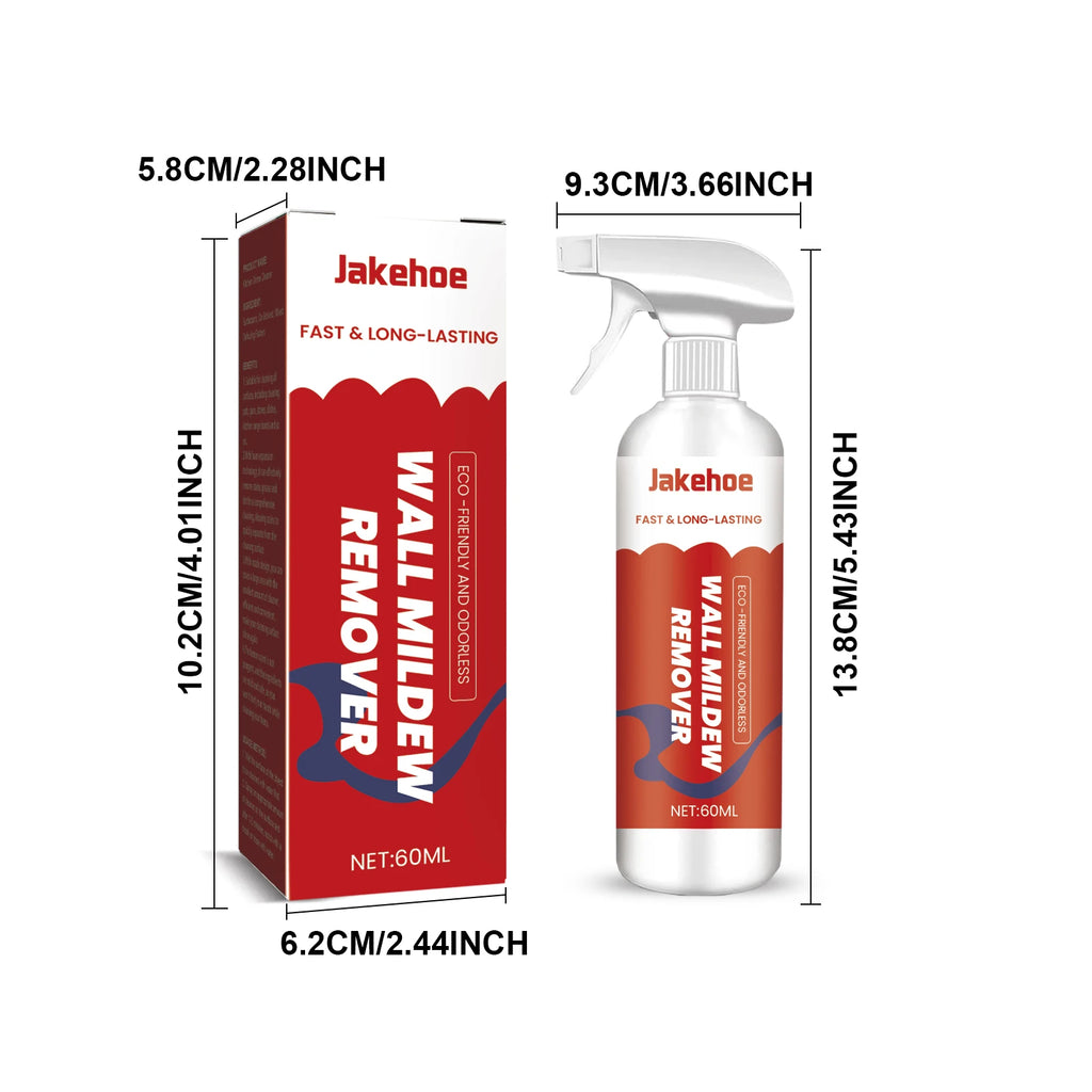 Jakehoe Wall & Tile Mildew Remover – Bathroom & Household Cleaner, Stain & Mildew Preventer, 60ml