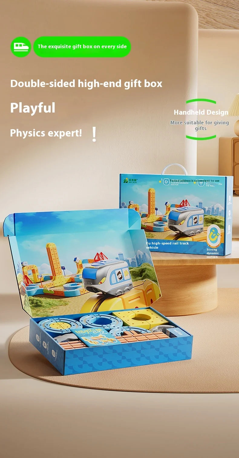 Magnetic STEM Train Set for Kids