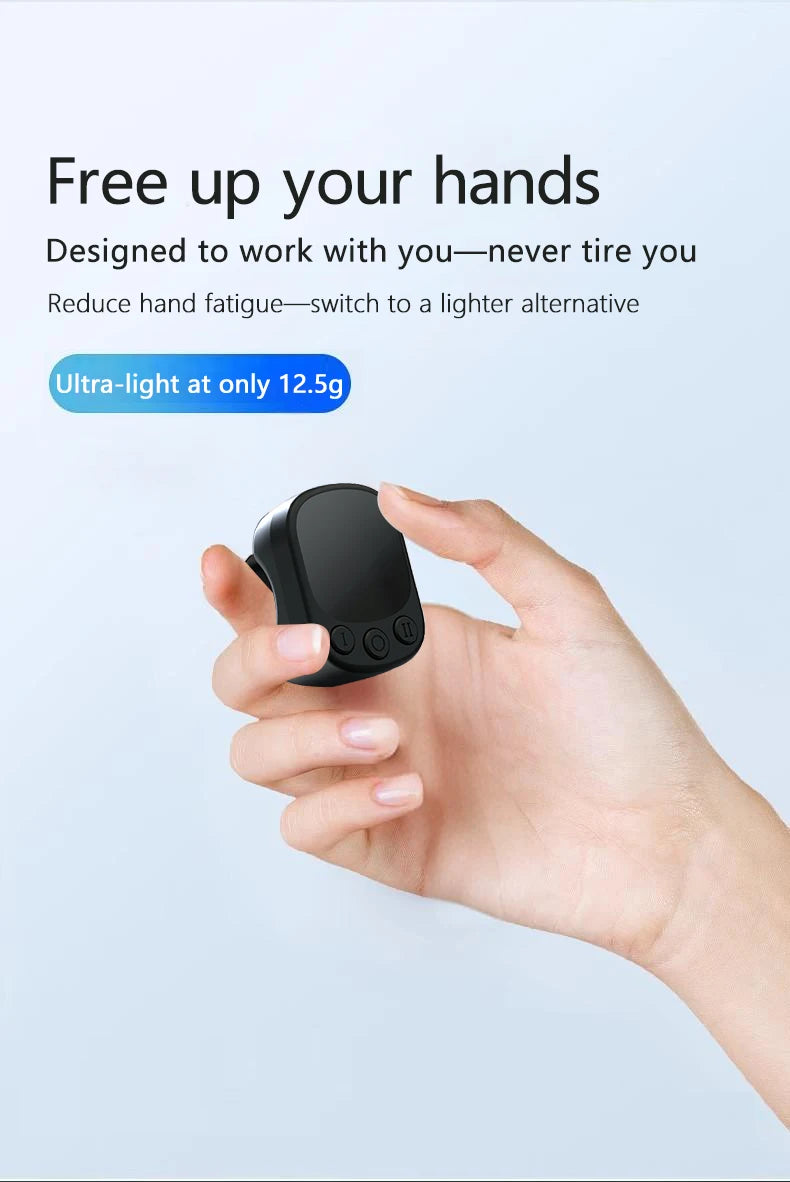 Mouse Ring Remote Control with Touchpad – Automatic Screen Clicker &amp; Scroll Ring