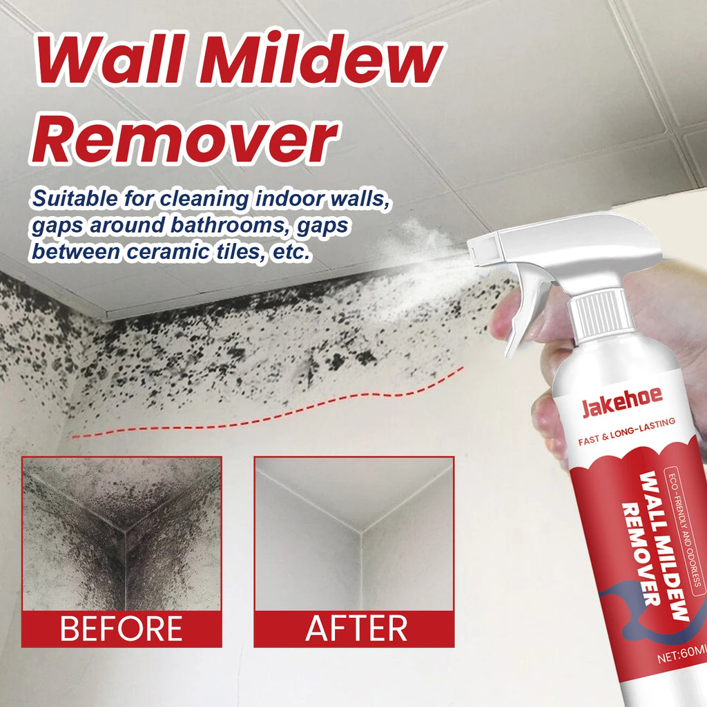 Jakehoe Wall & Tile Mildew Remover – Bathroom & Household Cleaner, Stain & Mildew Preventer, 60ml