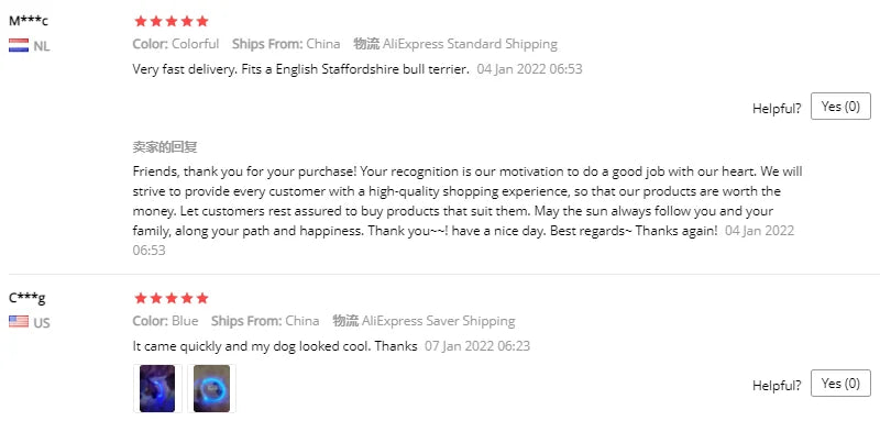 LED Rechargeable Dog & Cat Collar