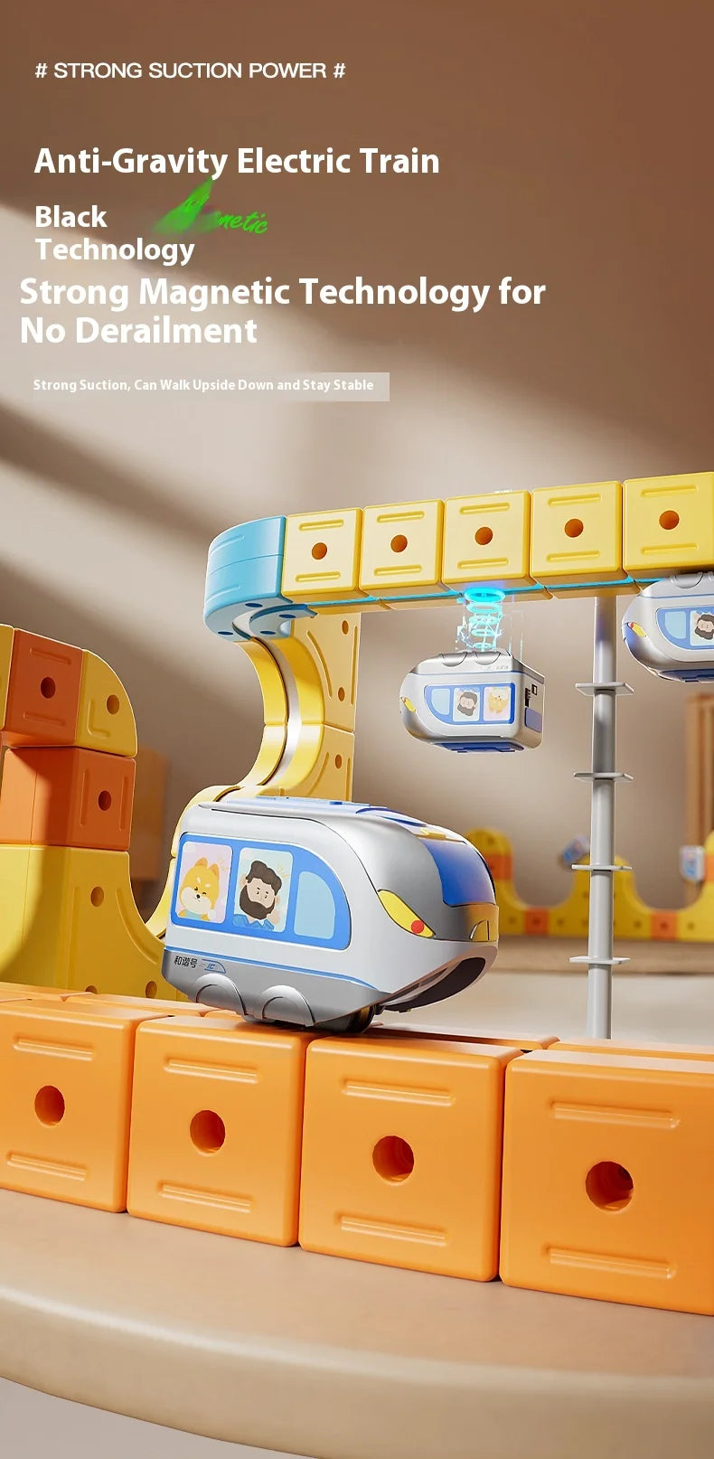 Magnetic STEM Train Set for Kids