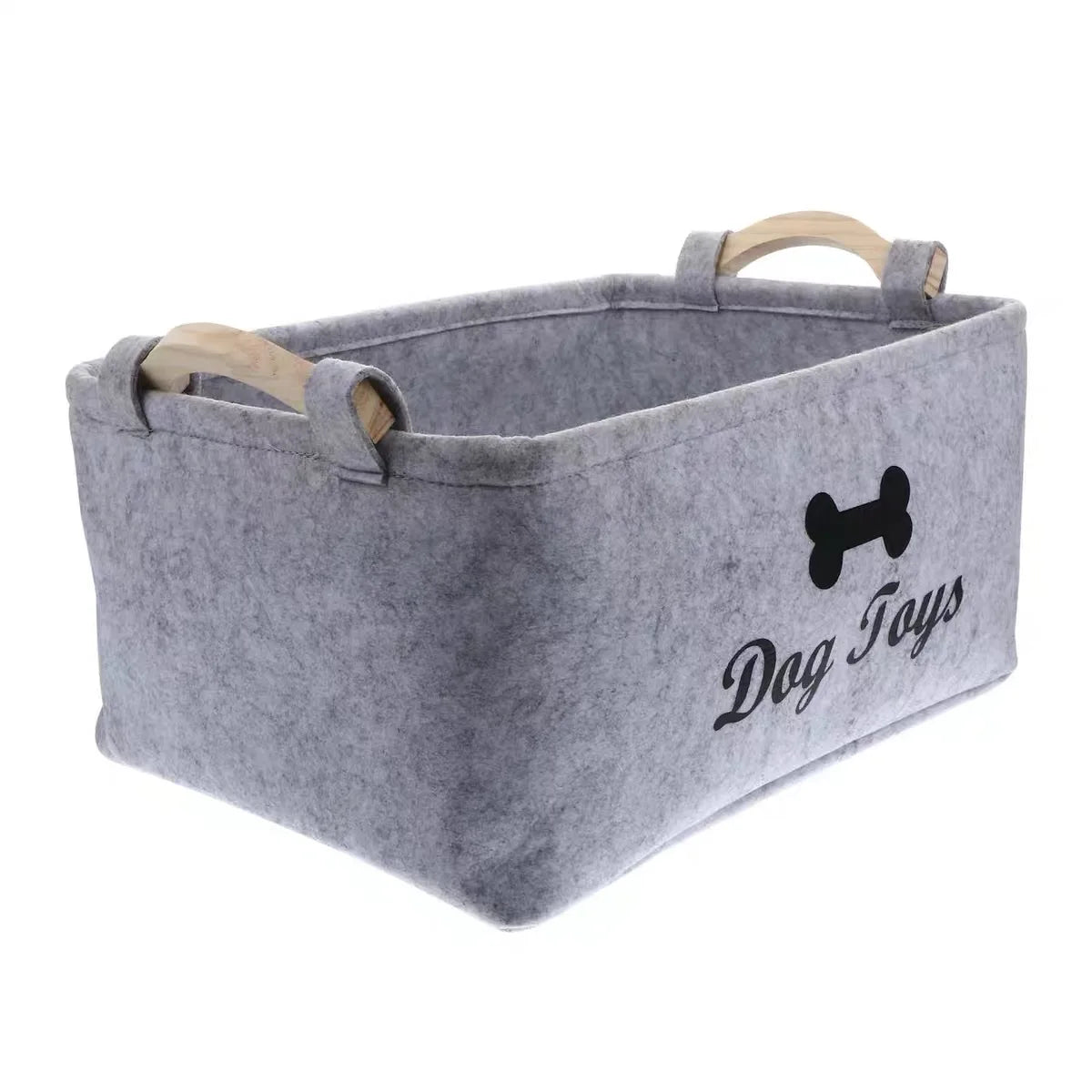 Felt Dog & Cat Toy Storage Box