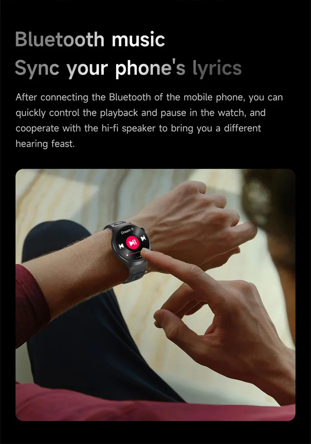 Men’s Smart Watch HD Display – Fitness, Health &amp; Bluetooth Call