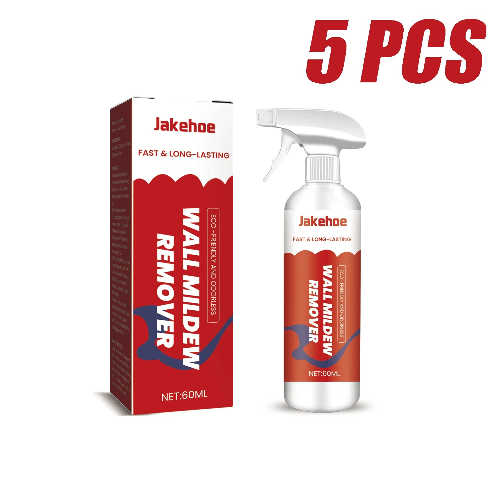 Jakehoe Wall & Tile Mildew Remover – Bathroom & Household Cleaner, Stain & Mildew Preventer, 60ml