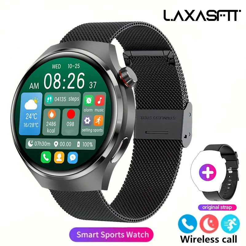 Men’s Smart Watch HD Display – Fitness, Health &amp; Bluetooth Call