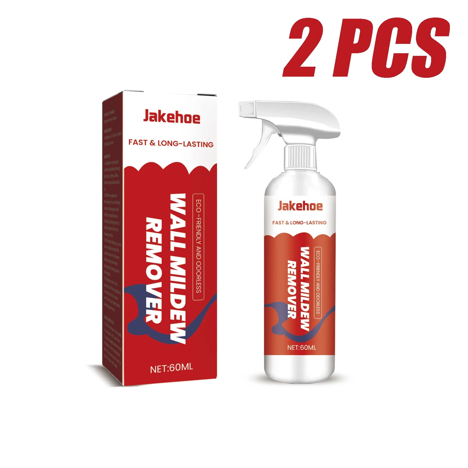 Jakehoe Wall & Tile Mildew Remover – Bathroom & Household Cleaner, Stain & Mildew Preventer, 60ml