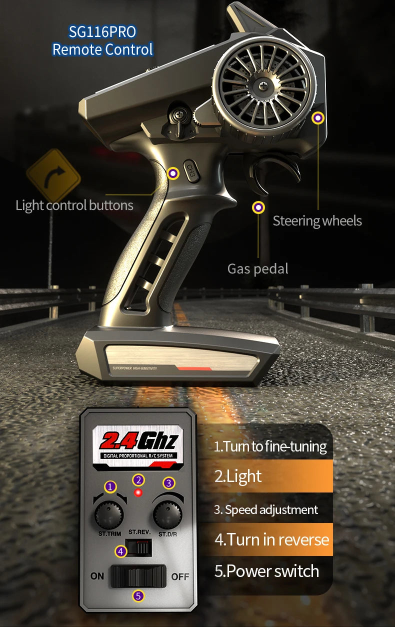 High-Speed 4WD RC Drift Car 1:16