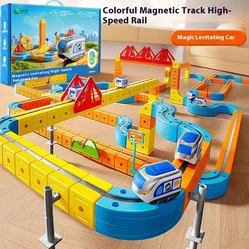 Magnetic STEM Train Set for Kids