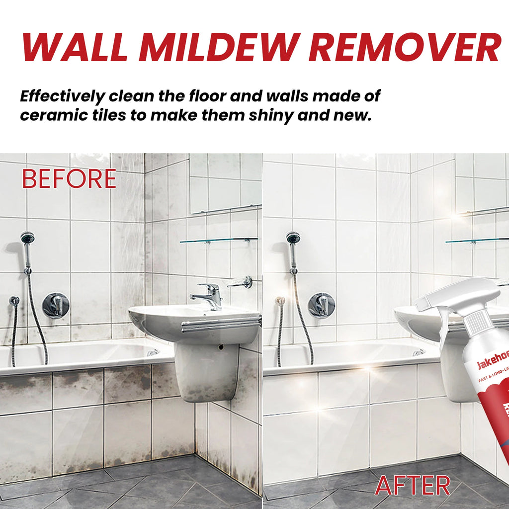Jakehoe Wall & Tile Mildew Remover – Bathroom & Household Cleaner, Stain & Mildew Preventer, 60ml