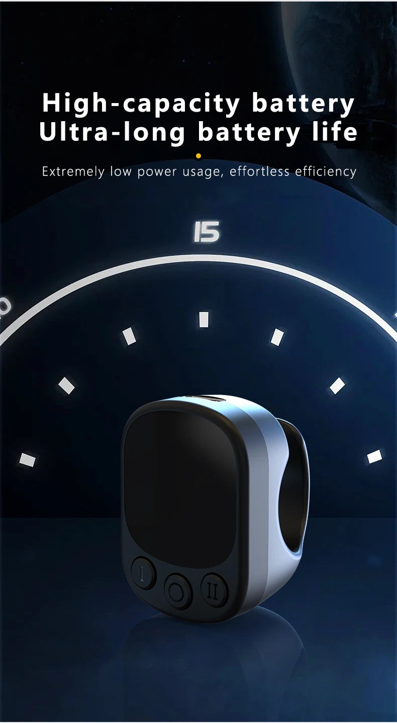 Mouse Ring Remote Control with Touchpad – Automatic Screen Clicker &amp; Scroll Ring