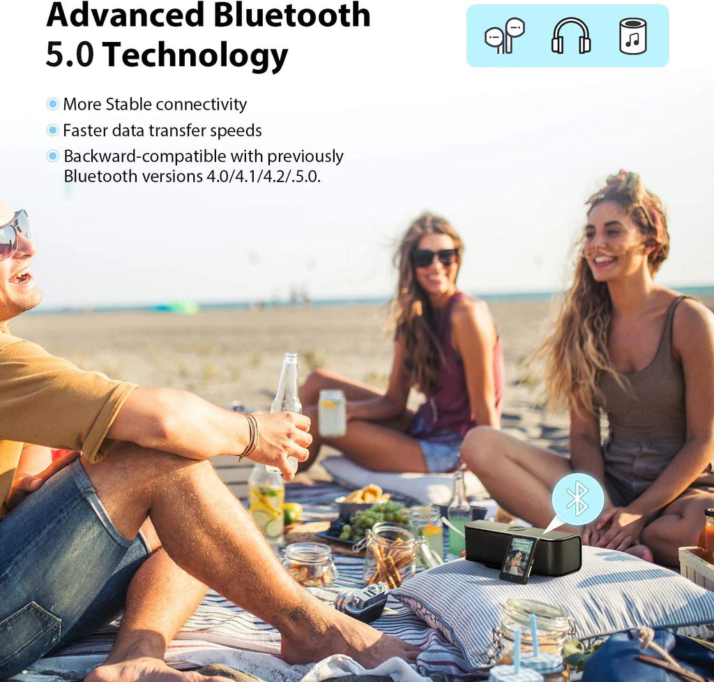 Metal Bluetooth MP3 Player – HiFi Music, Touch Screen & Built-in Speaker