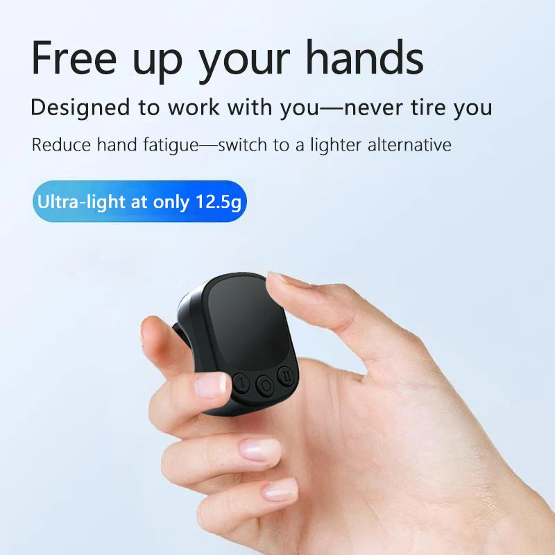 Mouse Ring Remote Control with Touchpad – Automatic Screen Clicker &amp; Scroll Ring