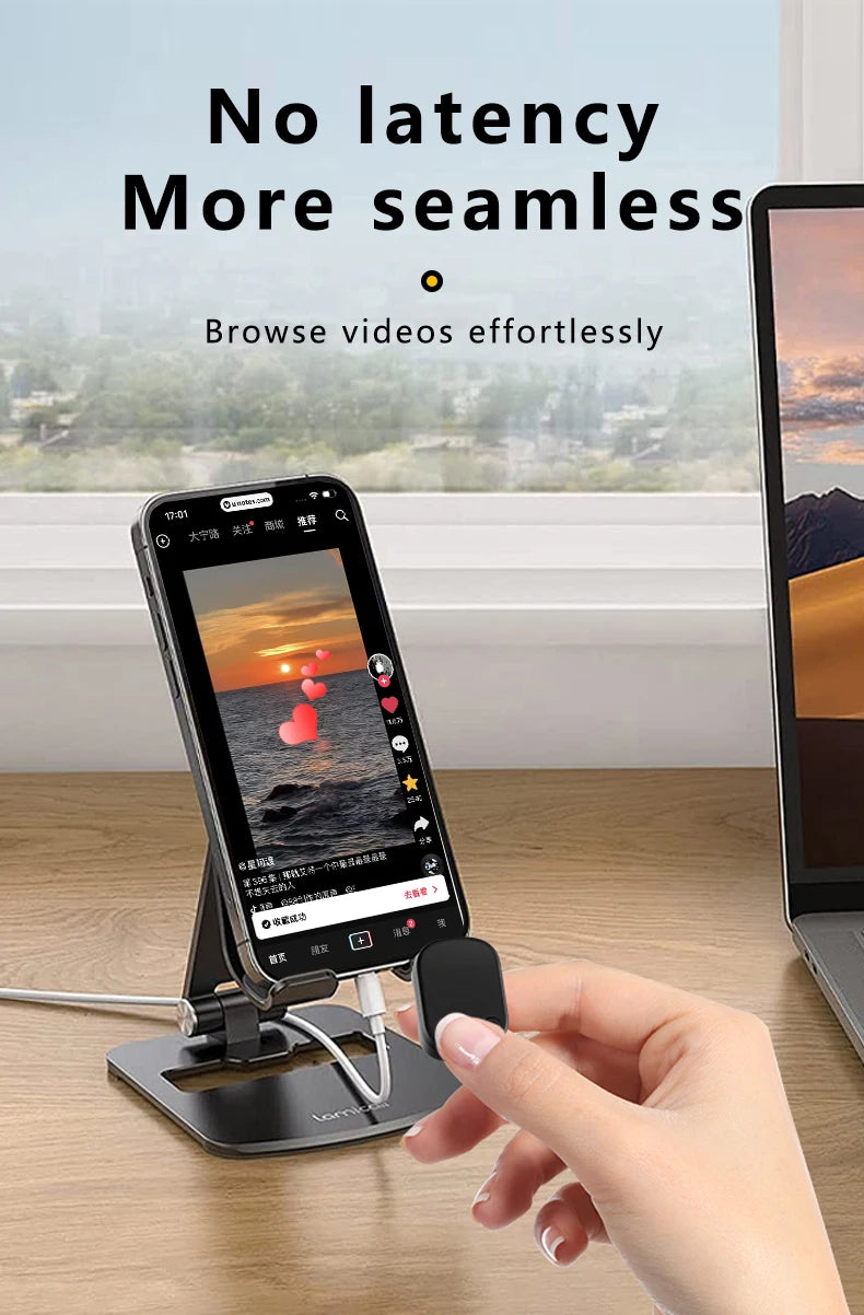 Mouse Ring Remote Control with Touchpad – Automatic Screen Clicker &amp; Scroll Ring