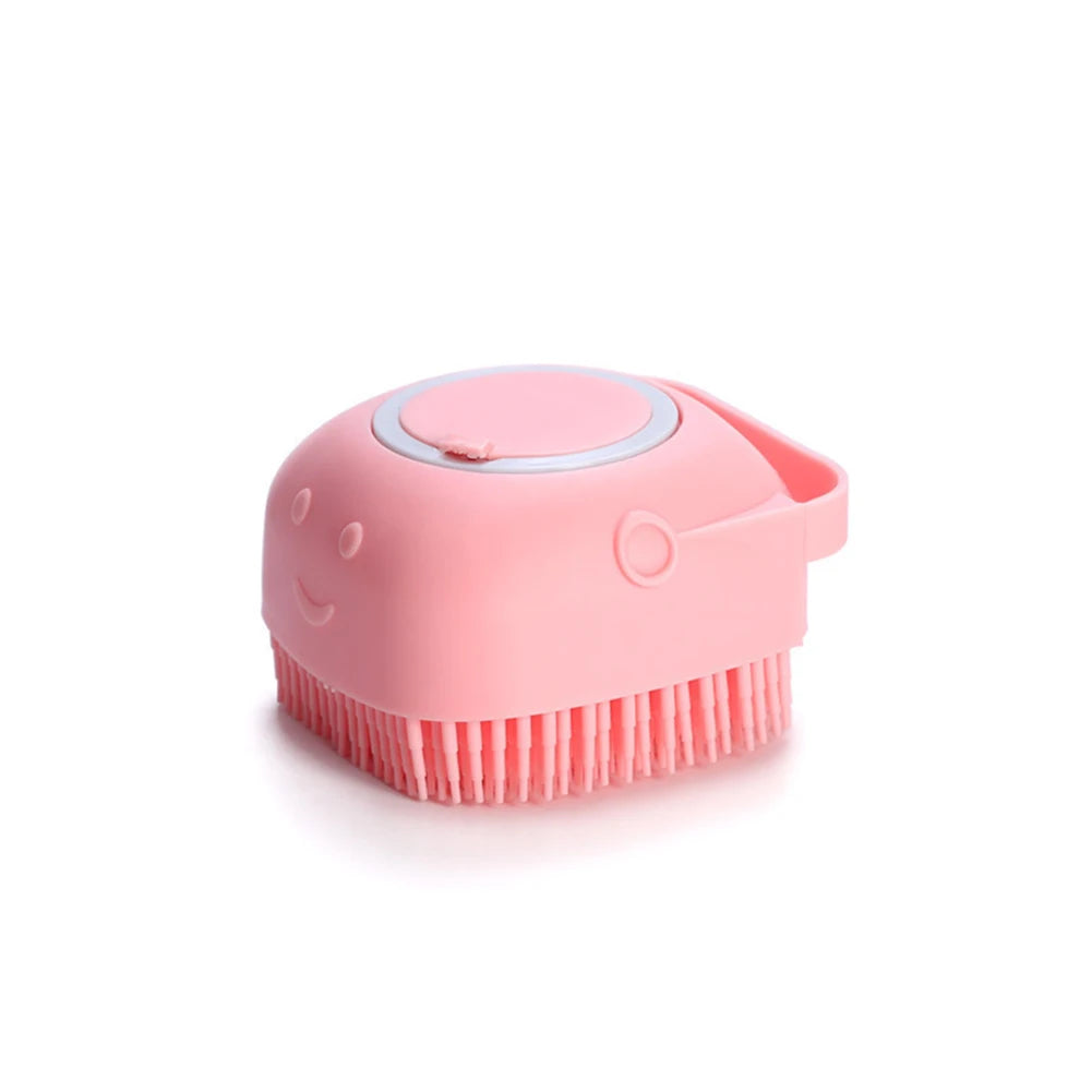 Reusable Silicone Pet Scrubber for Bath & Massage