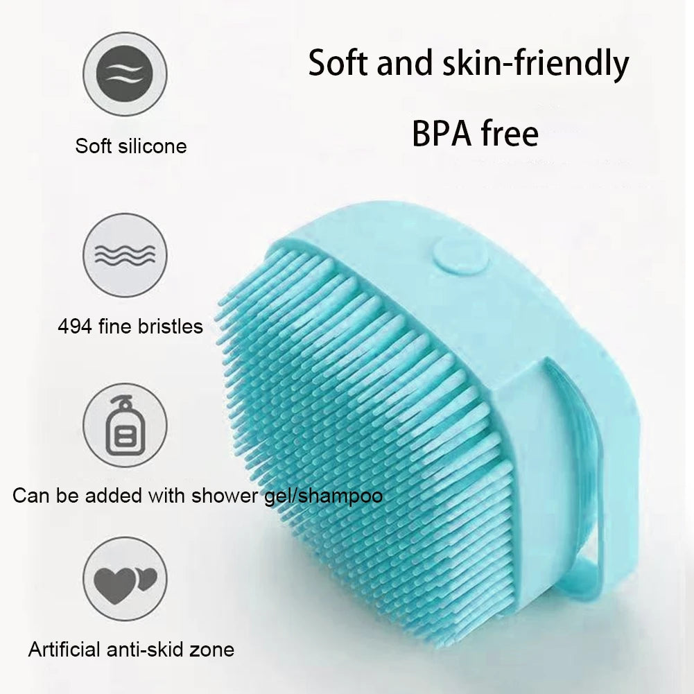 Reusable Silicone Pet Scrubber for Bath & Massage
