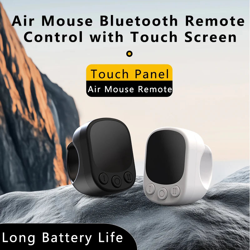 Mouse Ring Remote Control with Touchpad – Automatic Screen Clicker &amp; Scroll Ring