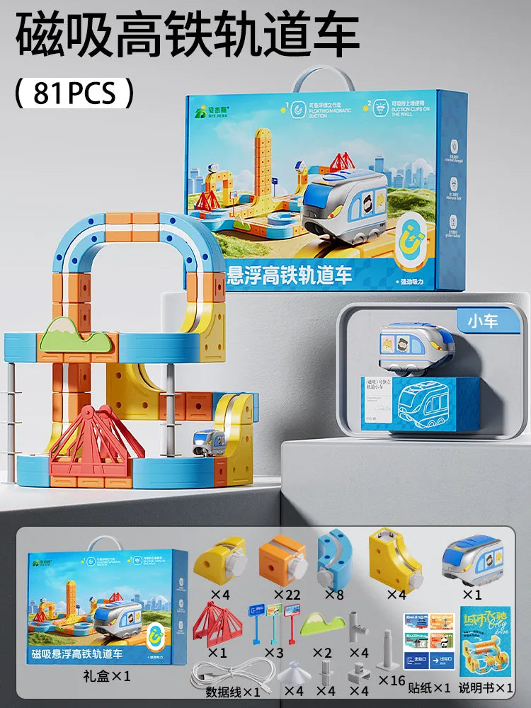 Magnetic STEM Train Set for Kids