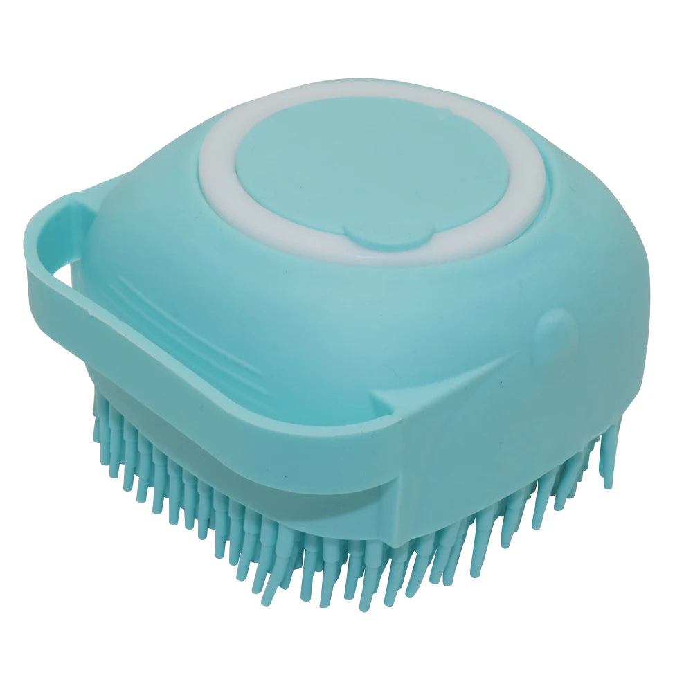 Reusable Silicone Pet Scrubber for Bath & Massage