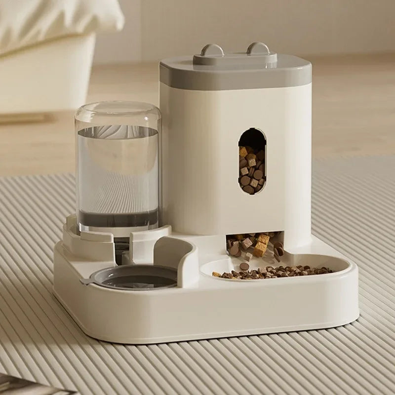 Automatic Dog &amp; Cat Feeder with Water Fountain