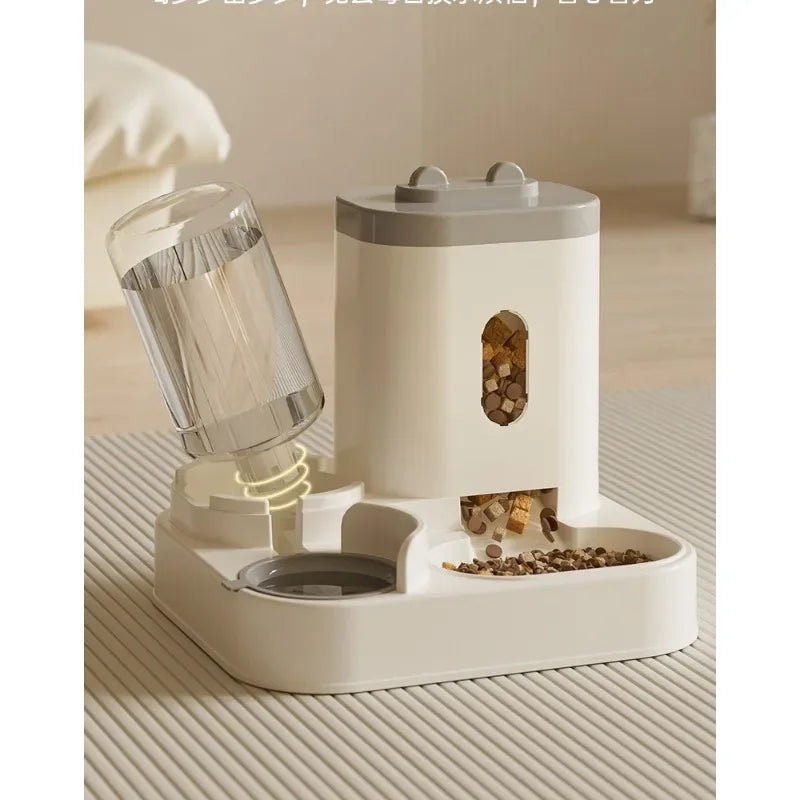 Automatic Dog &amp; Cat Feeder with Water Fountain