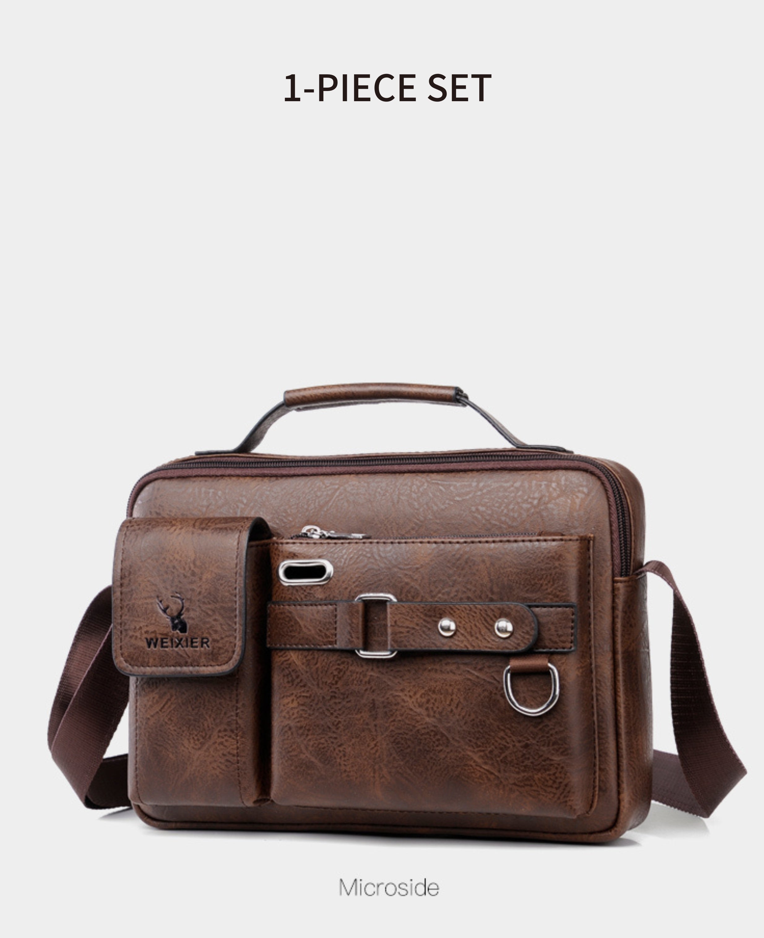 Luxury Men's Crossbody Bag Compatible for / - Adjustable Business & Casual Shoulder Pack, Office Bag, Gift for, Husband, Boyfriend