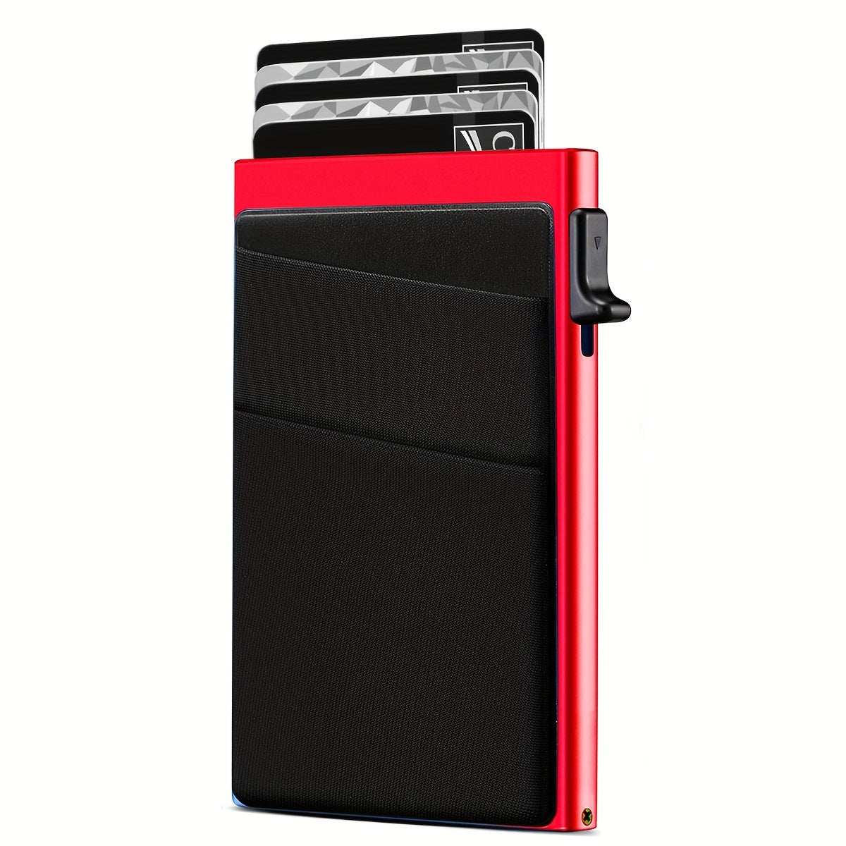 Aluminum Alloy Card Holder Automatical Pop Up Business Card Holder RFID Blocking Anti-degaussing Card Holder Christmas Gift