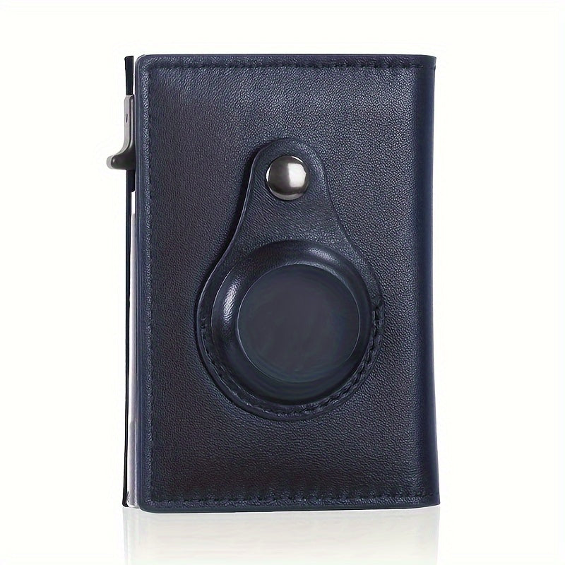 Auto Side Push Card Holder Wallet For Men Slim RFID Blocking Money Clip Wallets Minimalist Wallet With Money Pocket