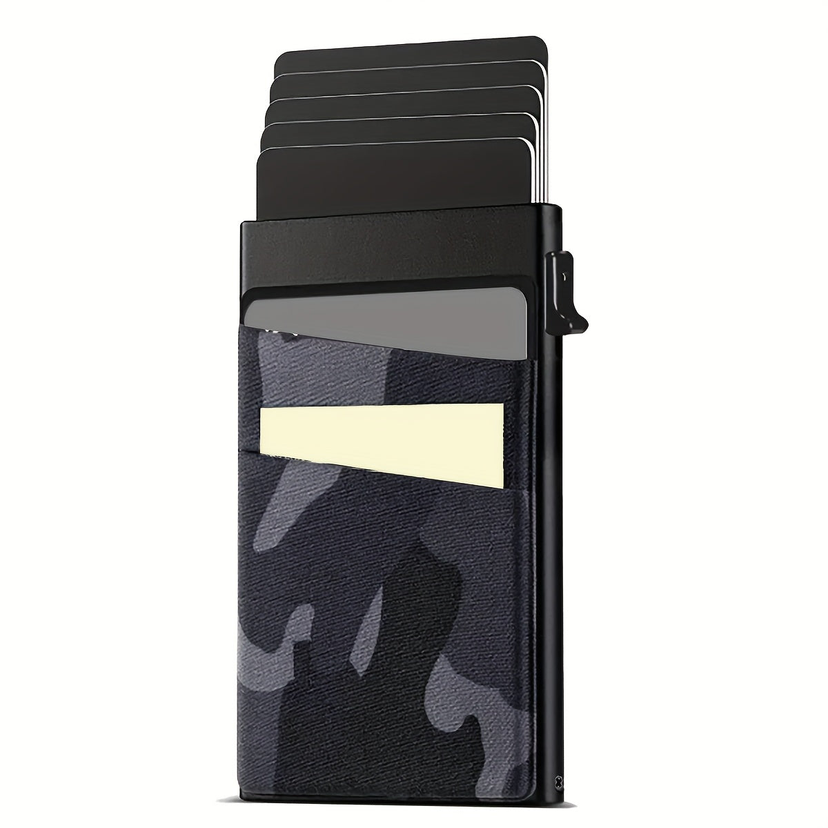 Aluminum Alloy Card Holder Automatical Pop Up Business Card Holder RFID Blocking Anti-degaussing Card Holder Christmas Gift