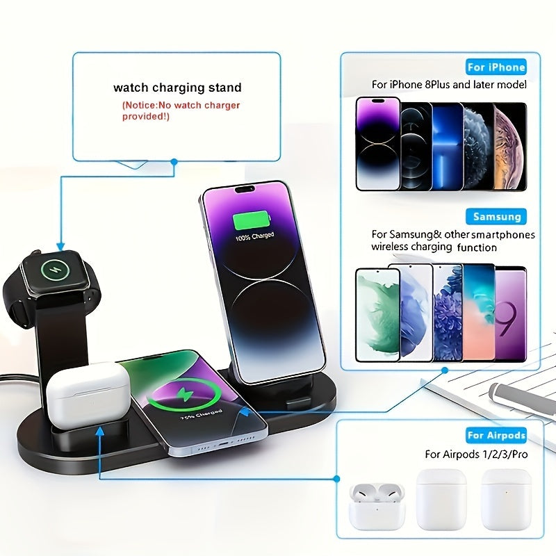 Wireless Charger Fast Charging Suitable For IPhone/iWatch/AirPods