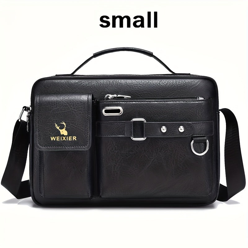 Luxury Men's Crossbody Bag Compatible for / - Adjustable Business & Casual Shoulder Pack, Office Bag, Gift for, Husband, Boyfriend