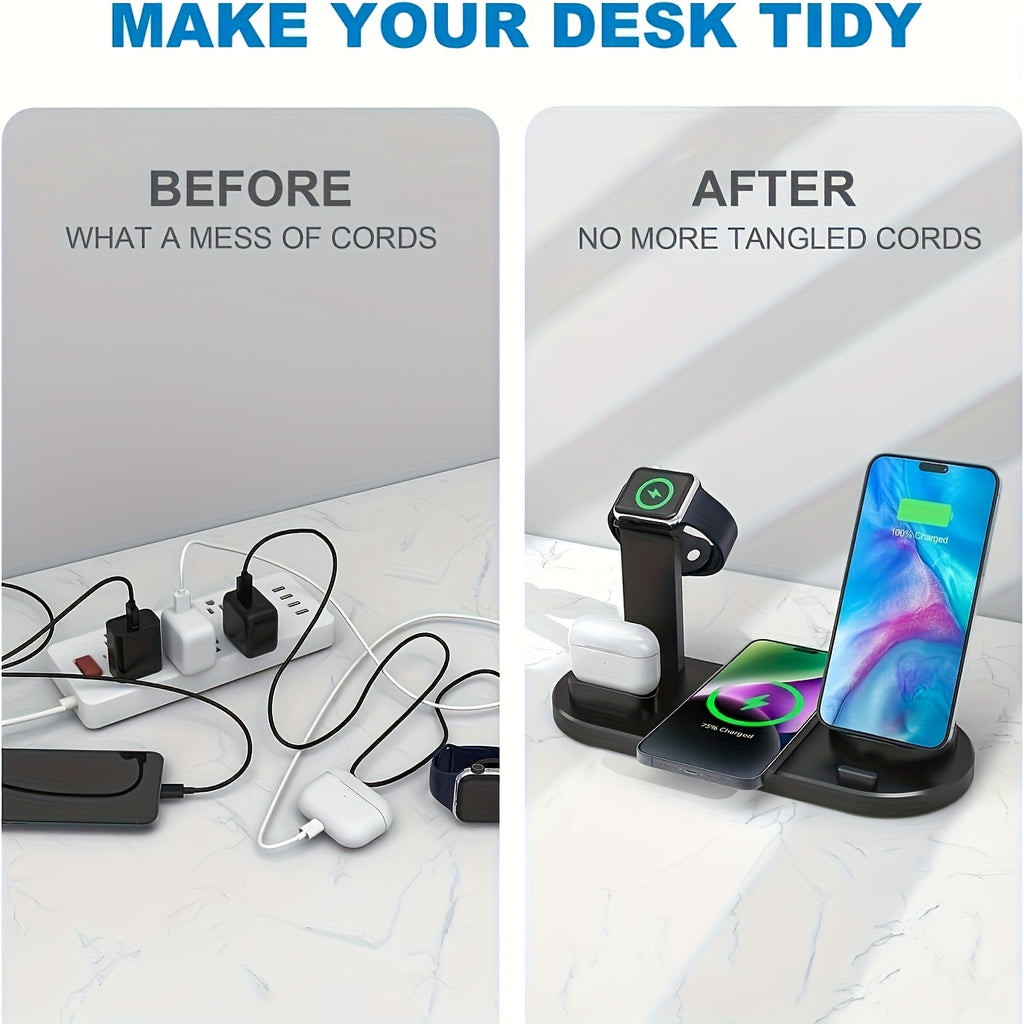 Wireless Charger Fast Charging Suitable For IPhone/iWatch/AirPods