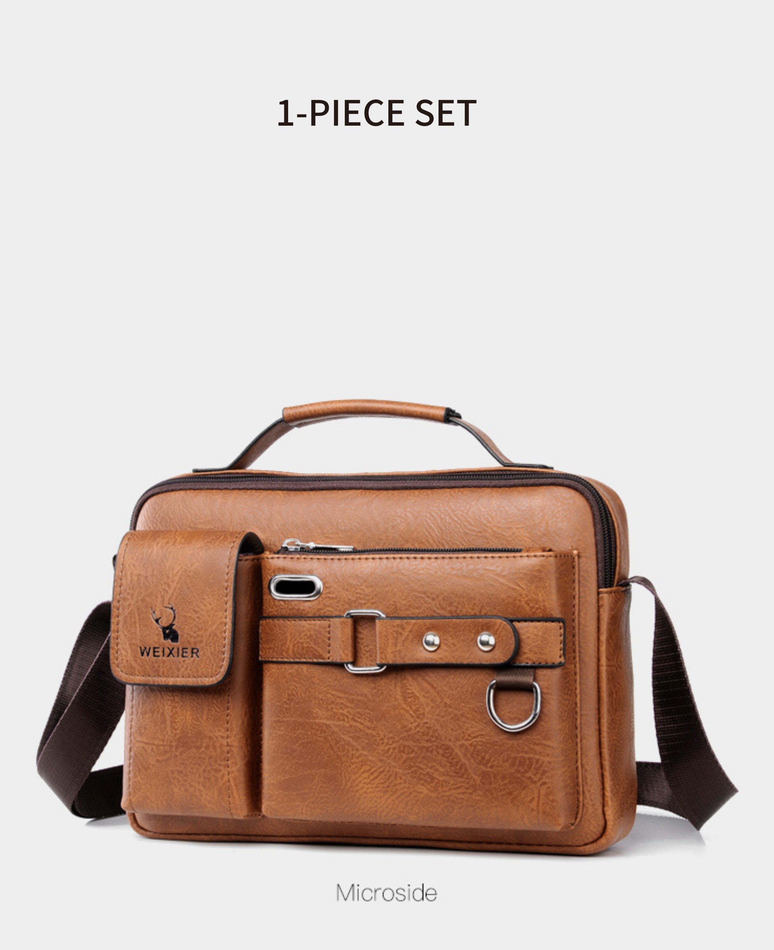 Luxury Men's Crossbody Bag Compatible for / - Adjustable Business & Casual Shoulder Pack, Office Bag, Gift for, Husband, Boyfriend