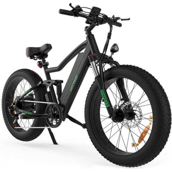 HITWAY 26" 4.0 Fat Tire Electric Bike,Electric Bicycle with 250Watt Moter 48V 15Ah/16Ah Lithium Battery