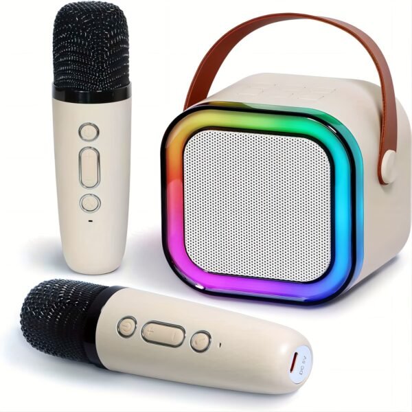 Mini Portable Karaoke System with 1 or 2 Wireless Microphones - Image 9